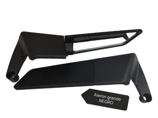 Espejo alerón grande negro
