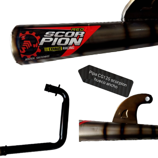 Escape pipa CG125 Scorpion