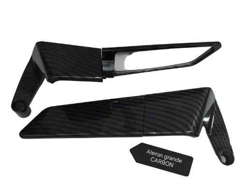 Espejo alerón grande de carbono