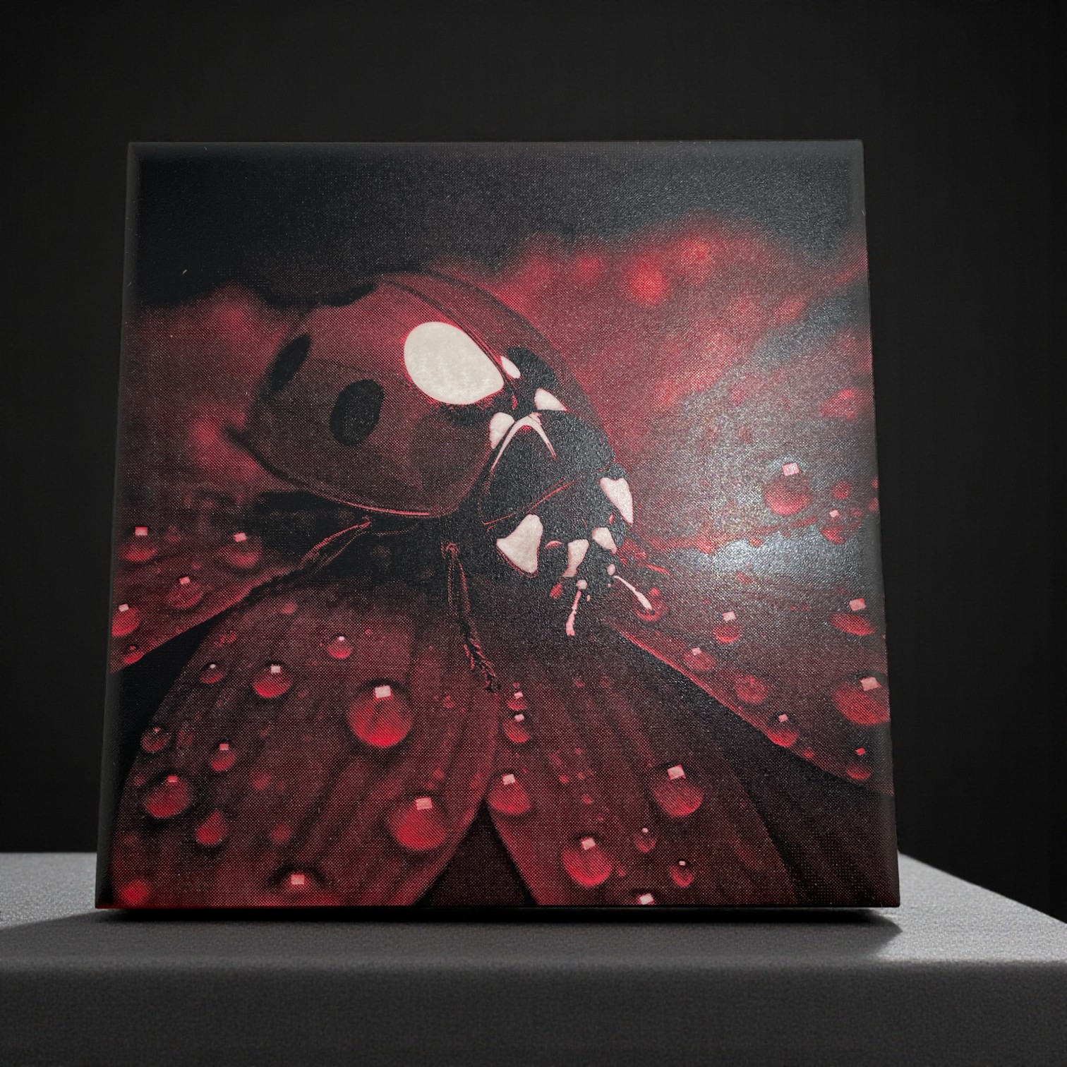 Colour Engraved Tile - Lady Bug