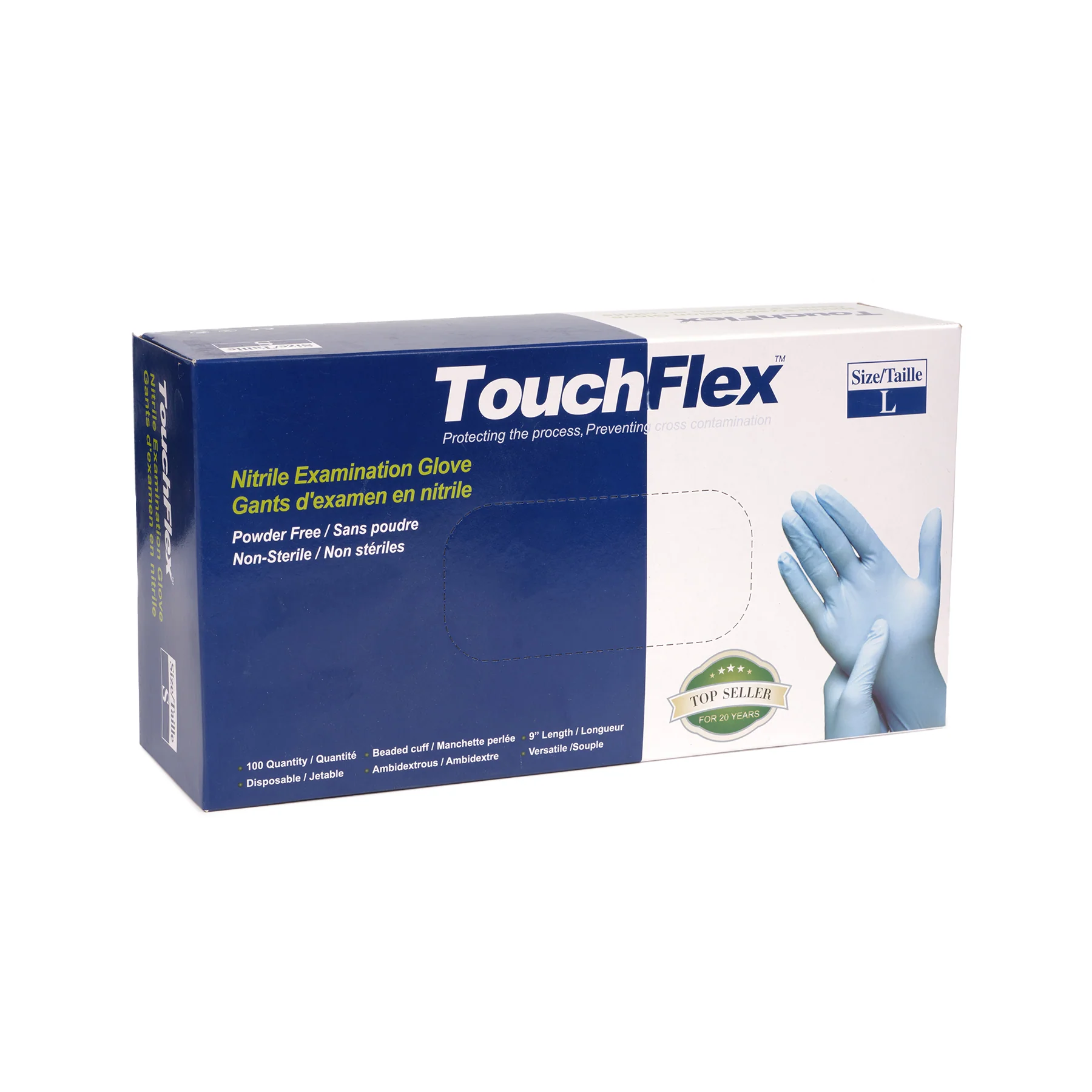 TouchFlex Blue Nitrile Gloves