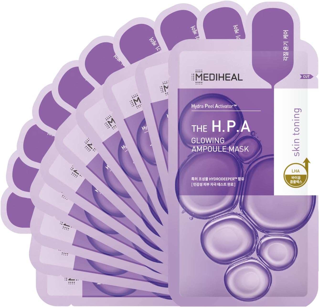 Mediheal H.P.A. Glowing Ampoule Mask (10 Sheets)