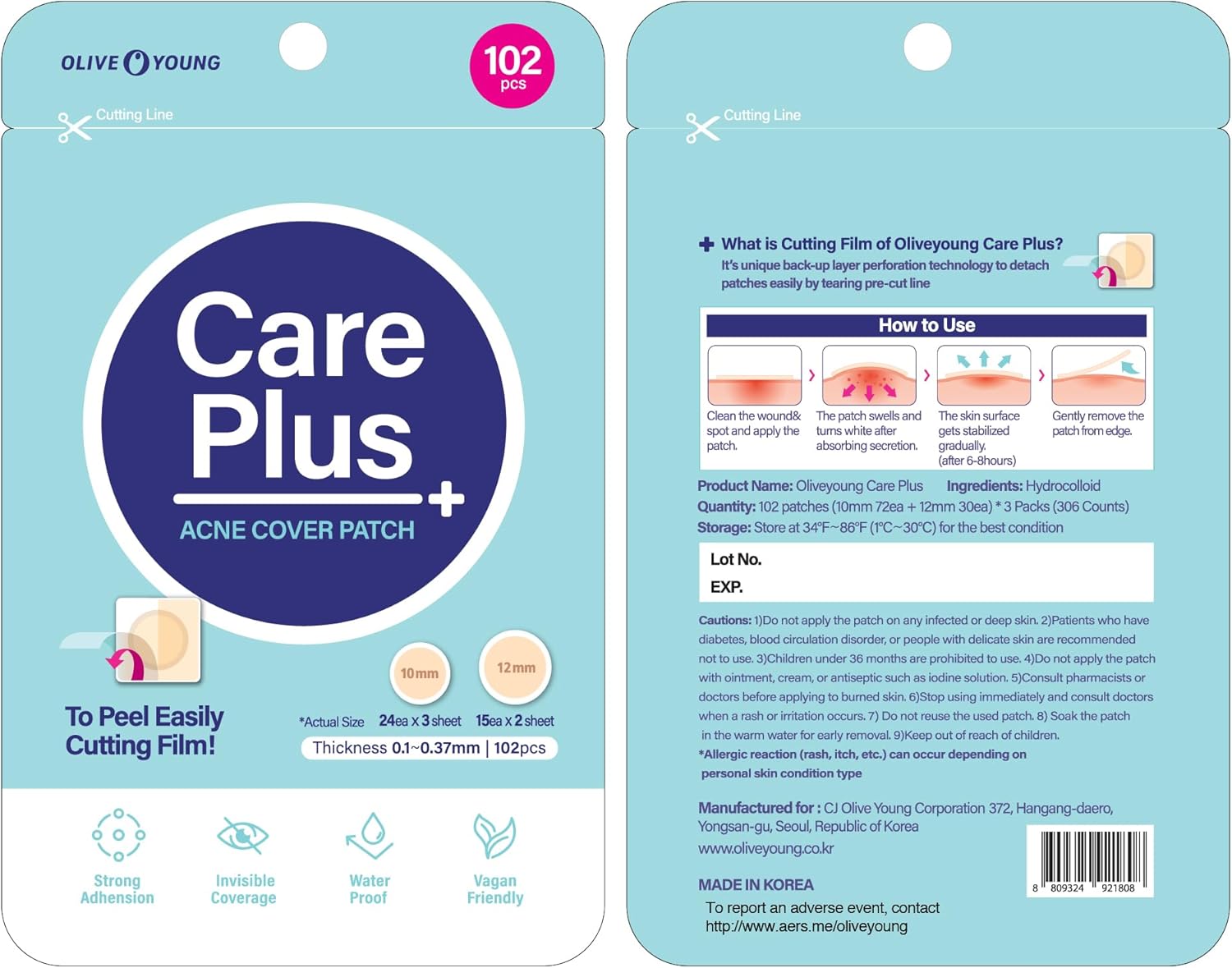 Care Plus+ Acne Cover Patch