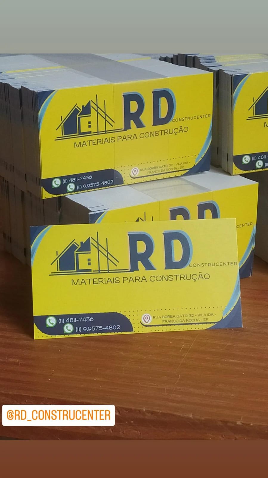 Cartão de visita personalizado