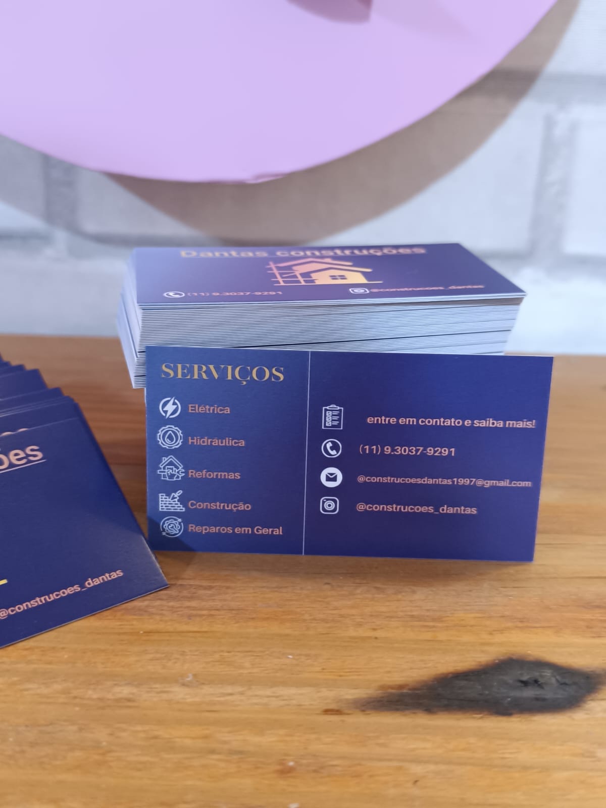 Cartão de visita personalizado