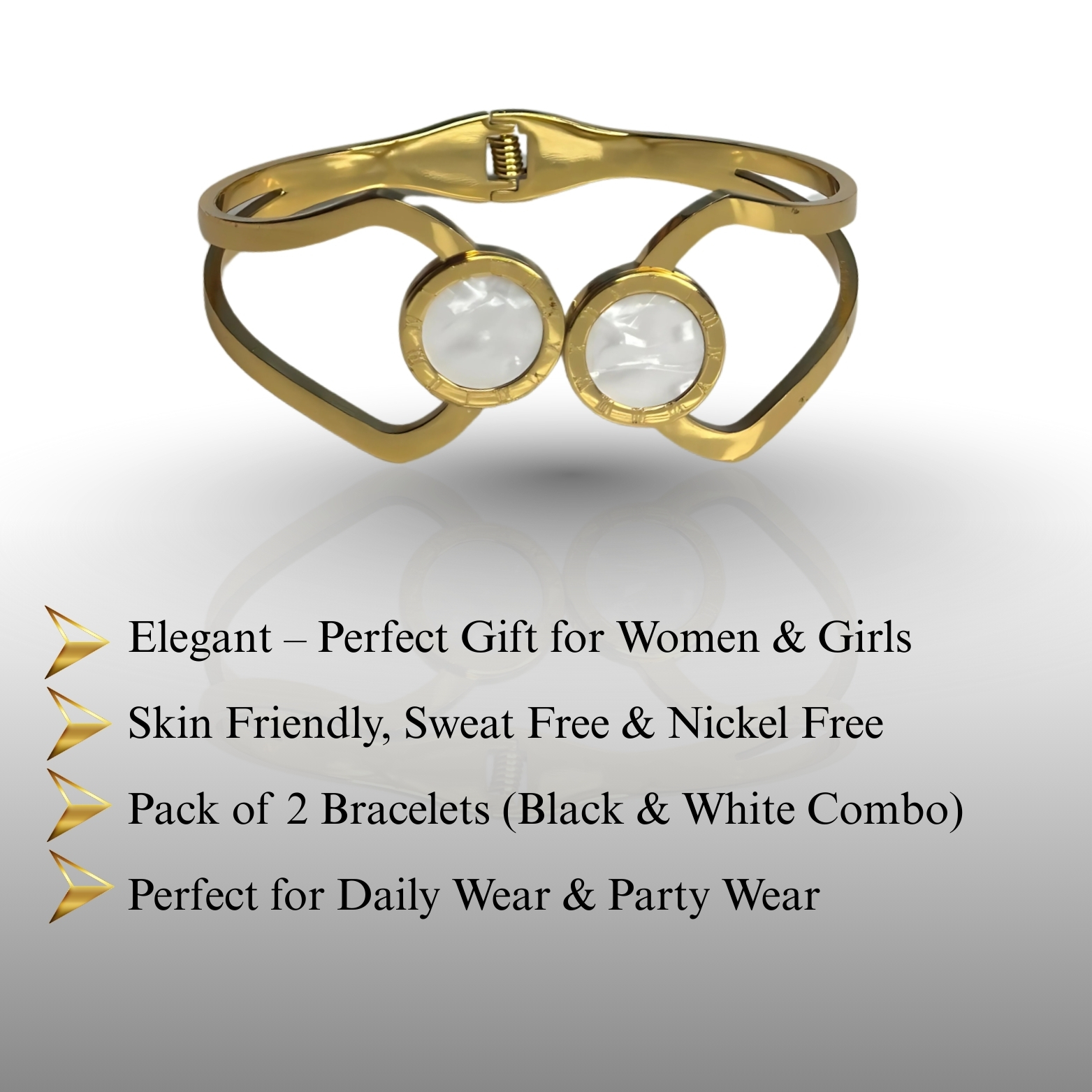 18K Gold Plated Combo Bracelets
