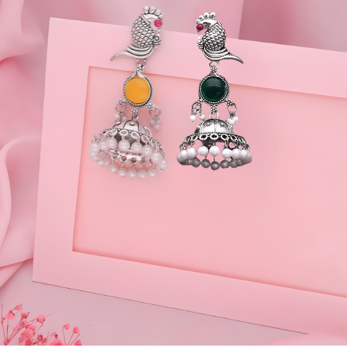 Traditional Jhumka Earrings Set