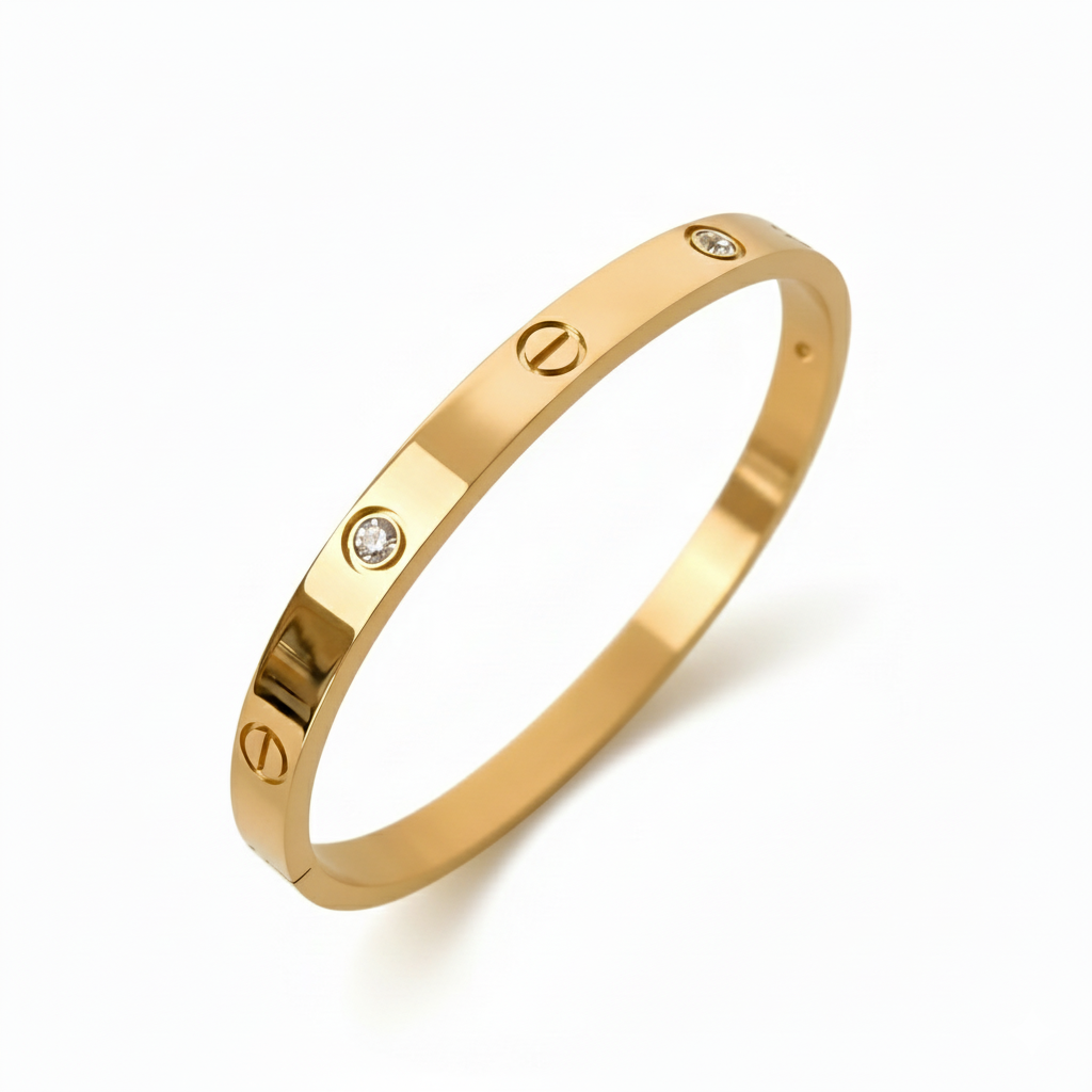Gold Bracelet with Diamonds