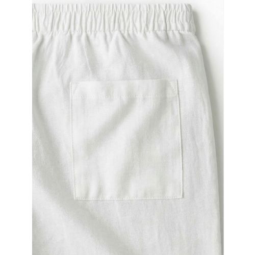 Men's White Premium Lenin Pants/ Trouser/ Bottom wear