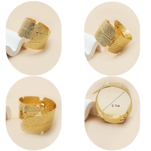 Gold Leaf Cuff Bracelet