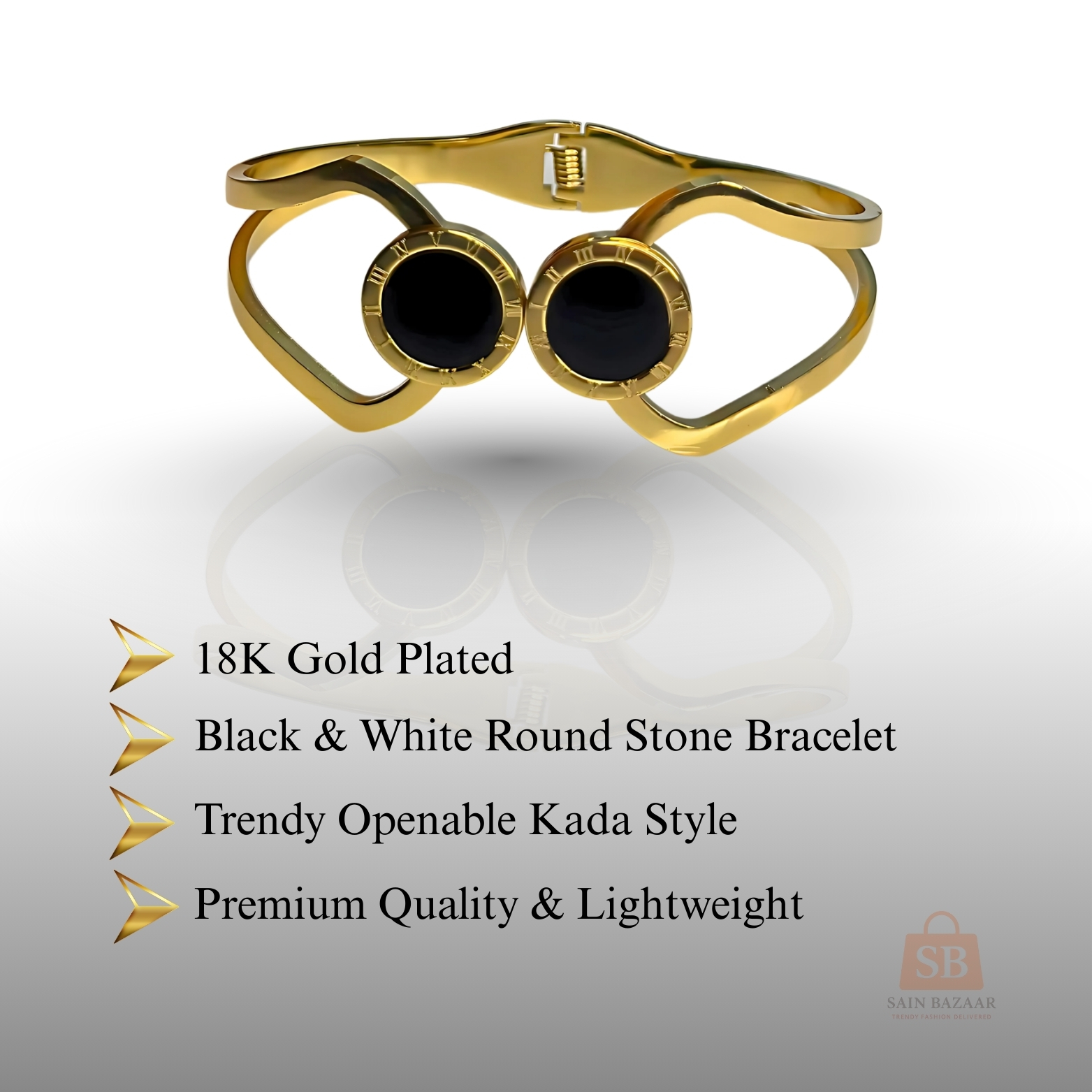 18K Gold Plated Combo Bracelets