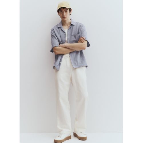 Men's White Premium Lenin Pants/ Trouser/ Bottom wear