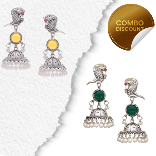 Traditional Jhumka Earrings Set