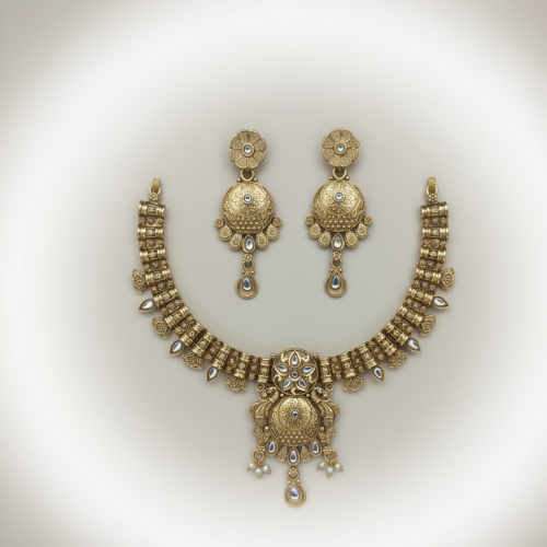 Traditional Gold-plated Necklace Set