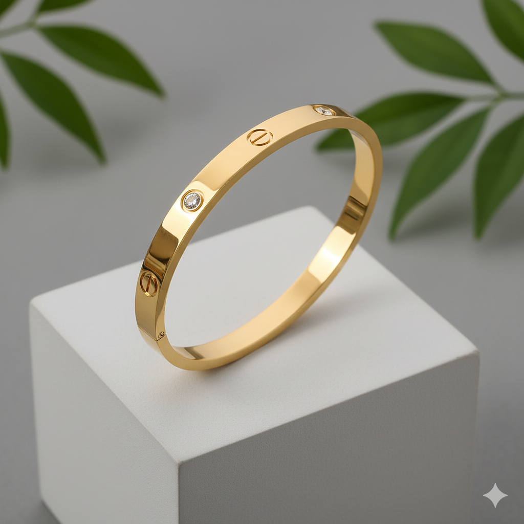Gold Bracelet with Diamonds