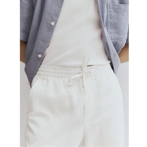 Men's White Premium Lenin Pants/ Trouser/ Bottom wear