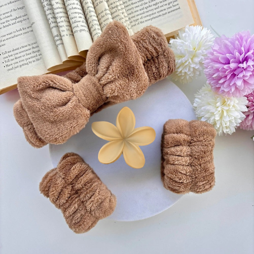 Brown Plush Headband