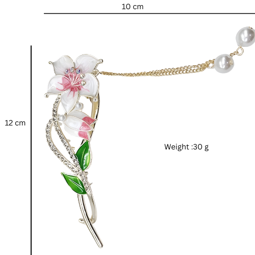 Floral Pearl Hairpin