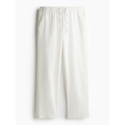 Men's White Premium Lenin Pants/ Trouser/ Bottom wear