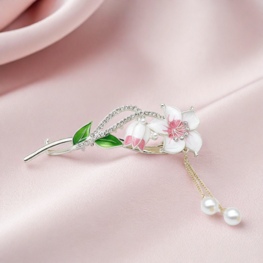 Floral Pearl Hairpin