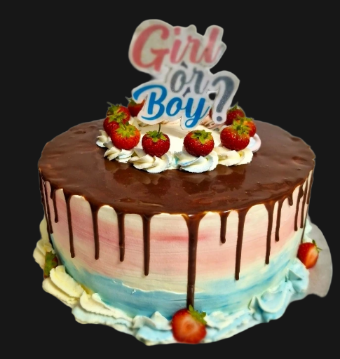 9"Gender Reveal Cake