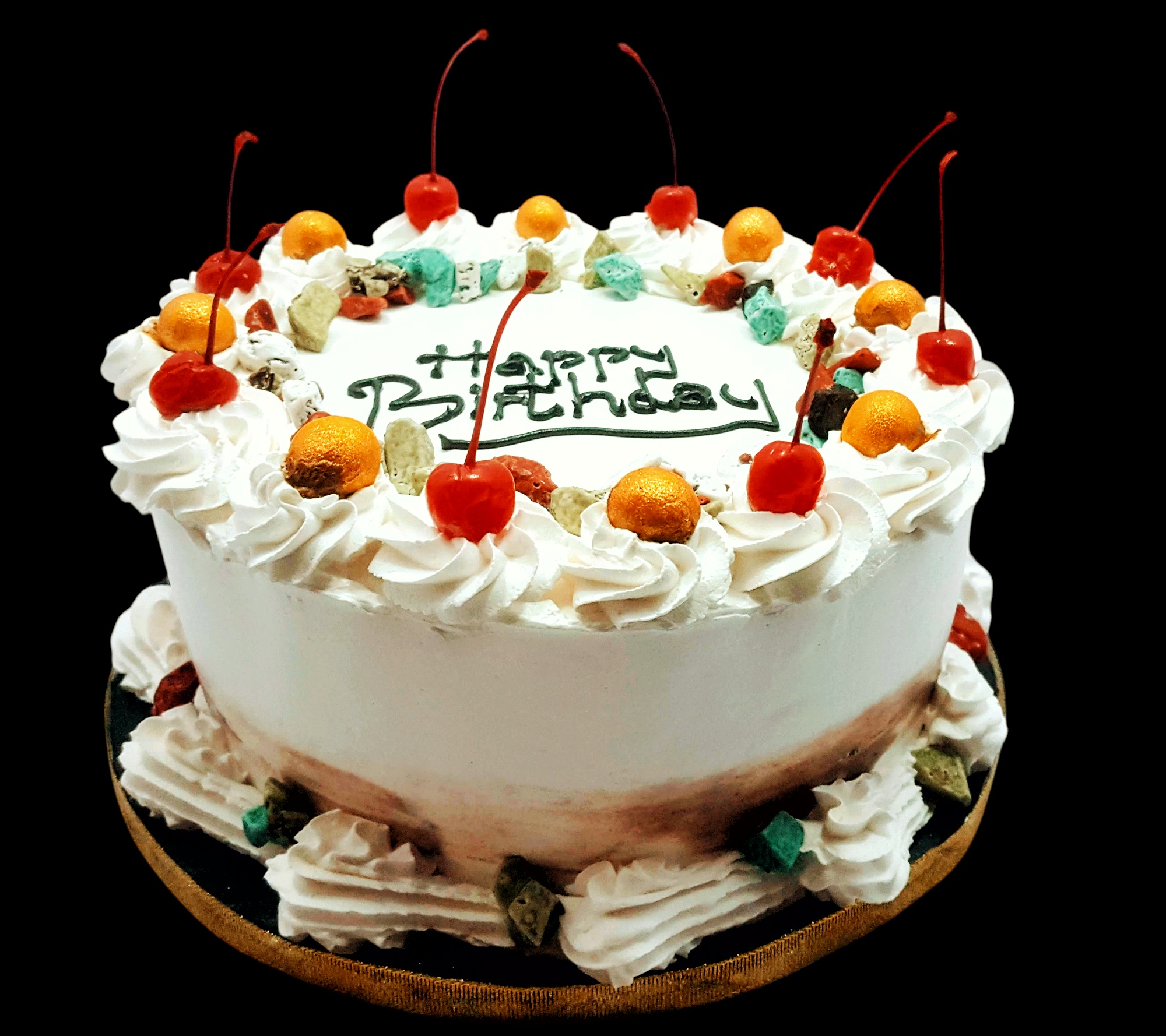 9" Happy Birthday Cake