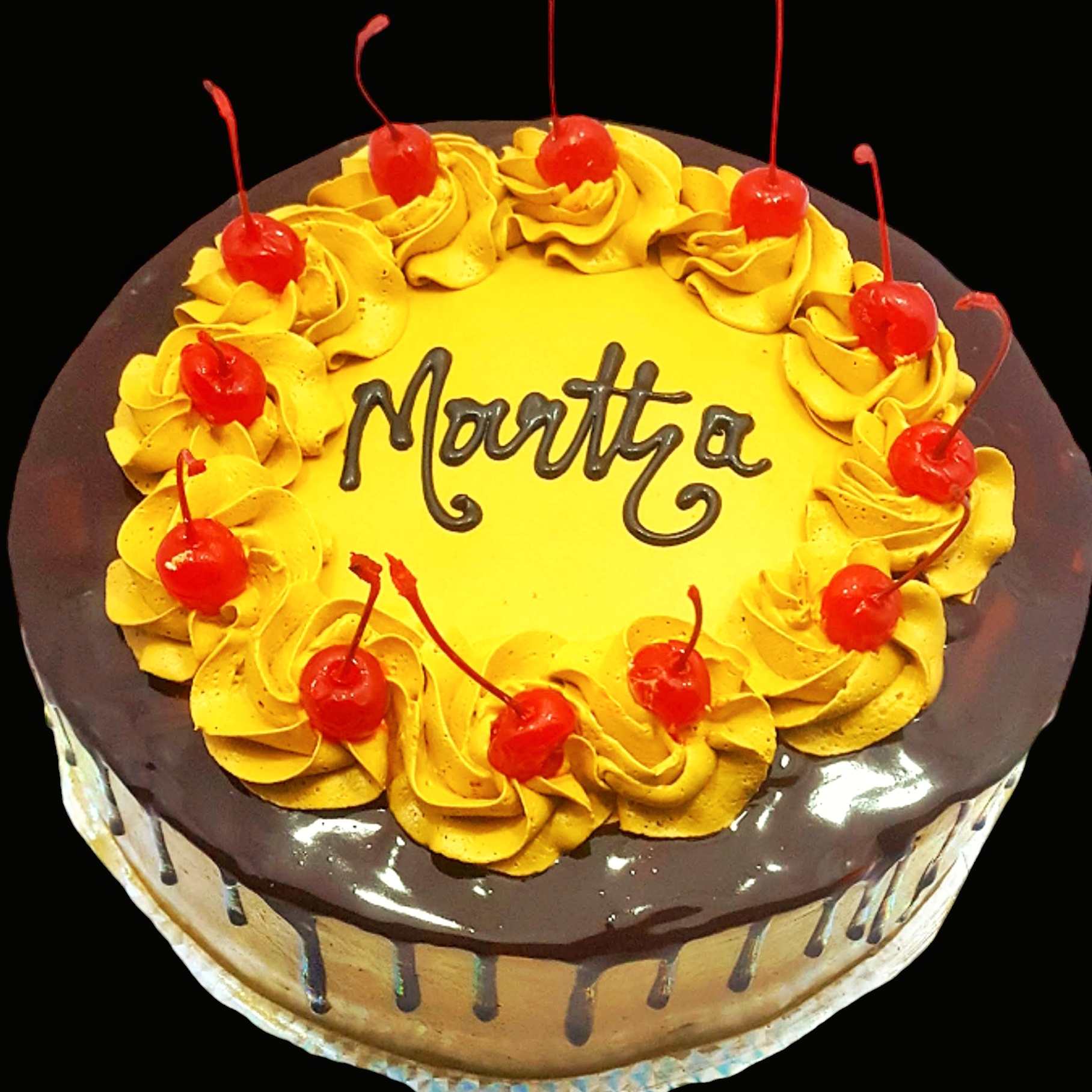 10" Custom Chocolate drip Birthday Cake