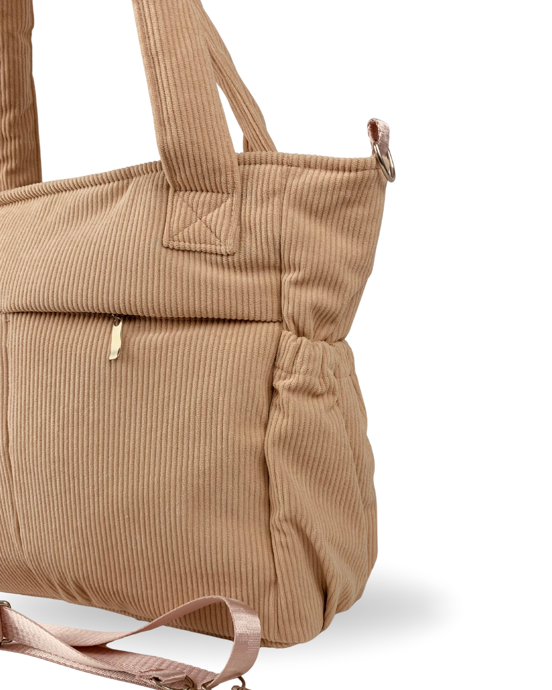 BOLSO CORDUROY PALO ROSA
