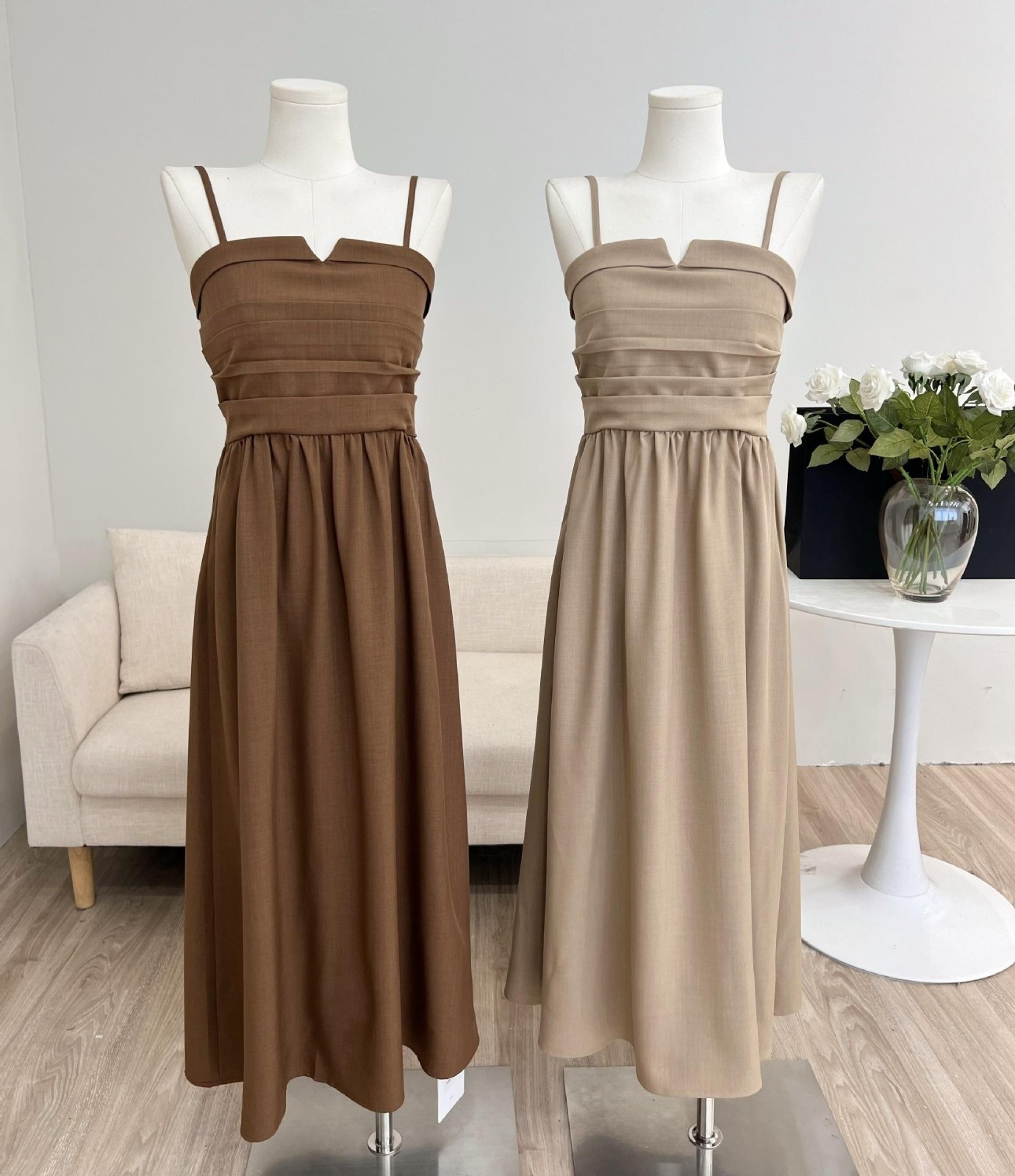 棉麻連衣裙 cotton linen dress