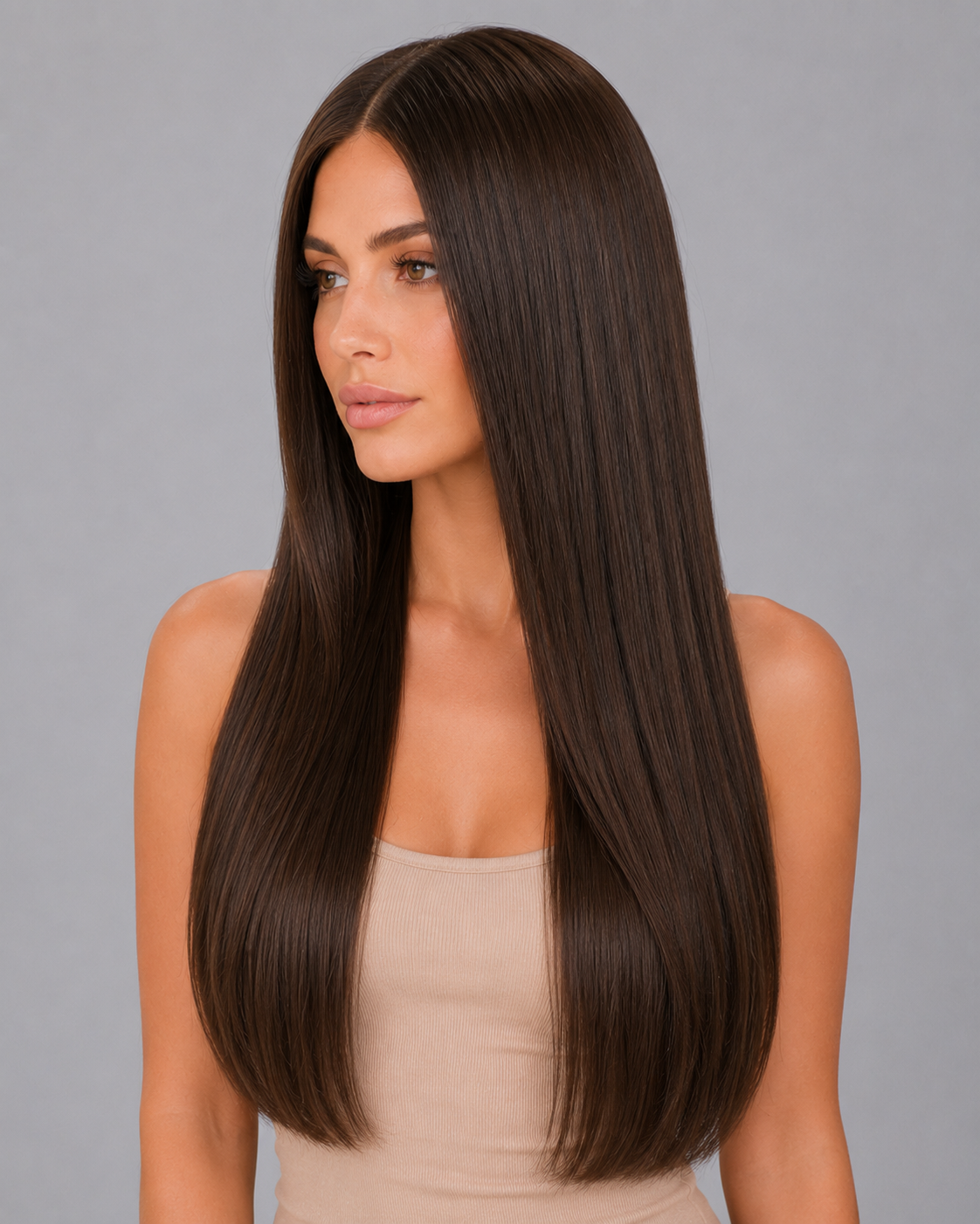 Miriam – Espresso Brown Ultra-Sleek Straight Wig | 28”