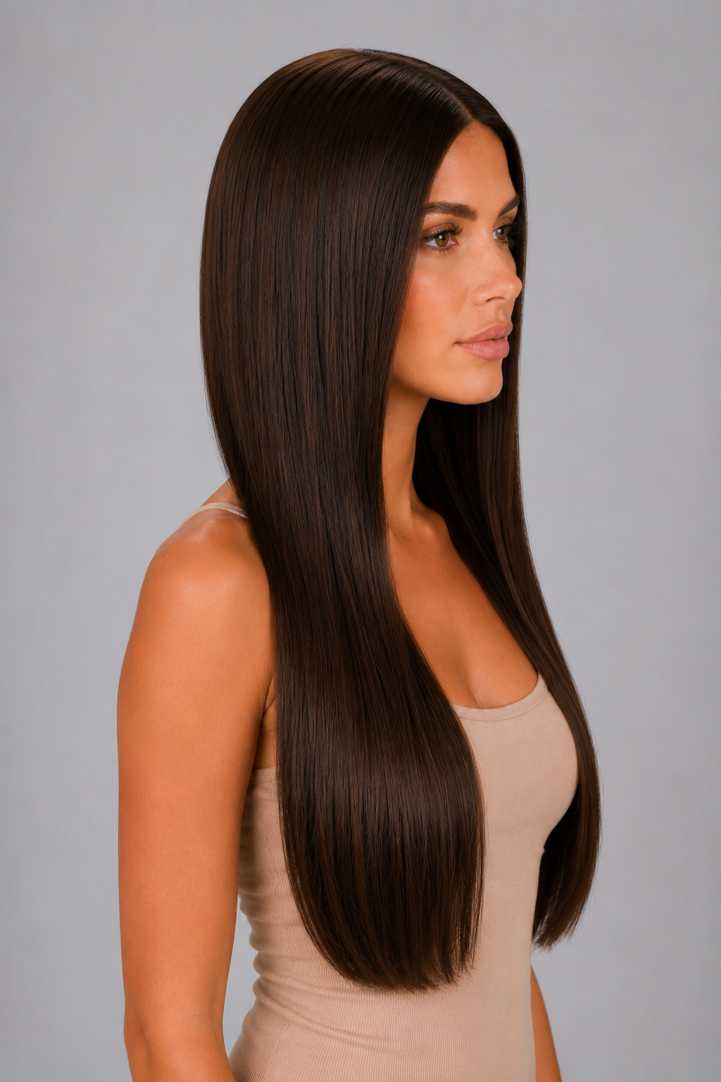 Miriam – Espresso Brown Ultra-Sleek Straight Wig | 28”