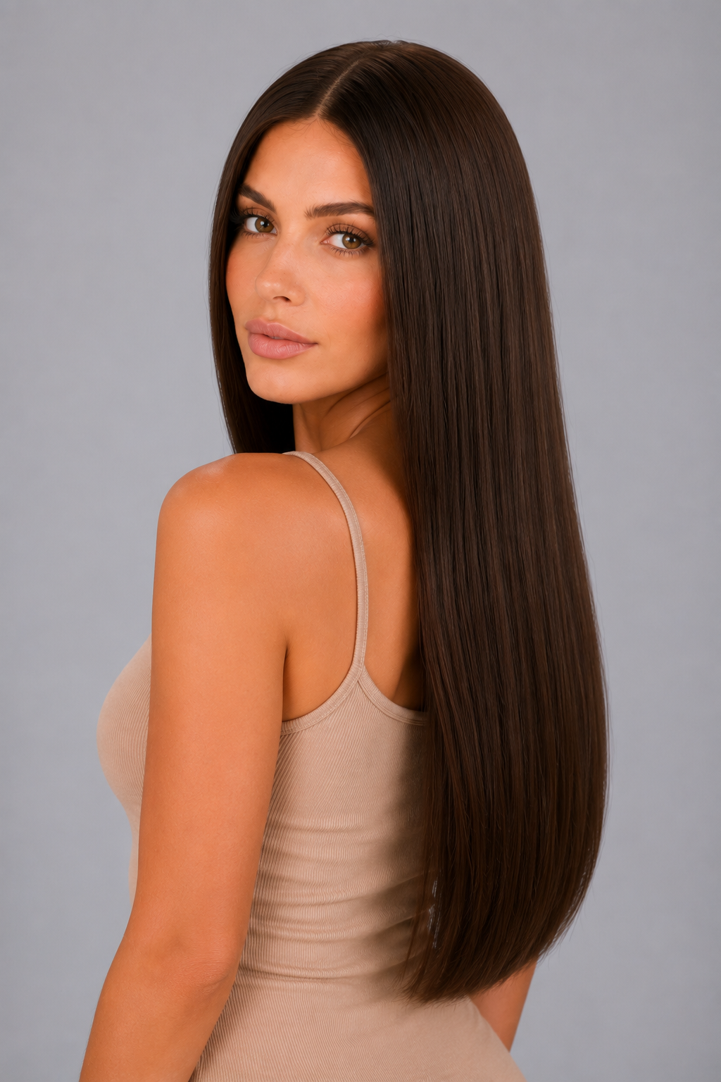 Miriam – Espresso Brown Ultra-Sleek Straight Wig | 28”
