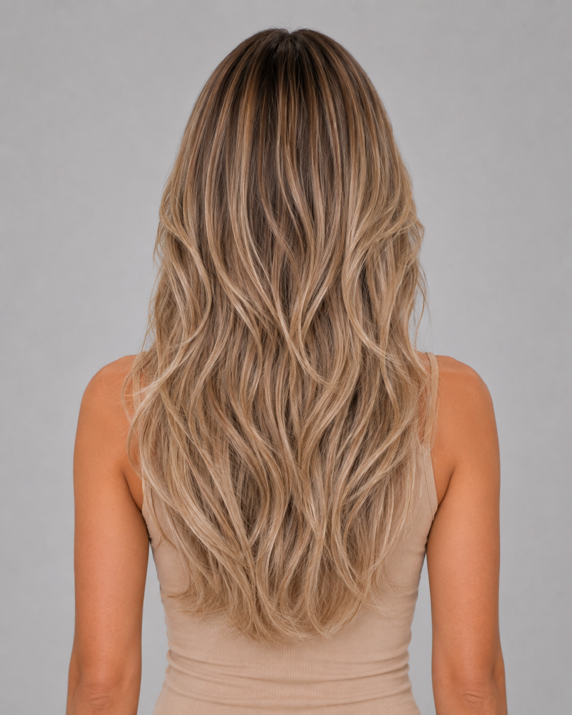 Elara – Ash Beige Blonde Wig | Feathered Layers  24” 