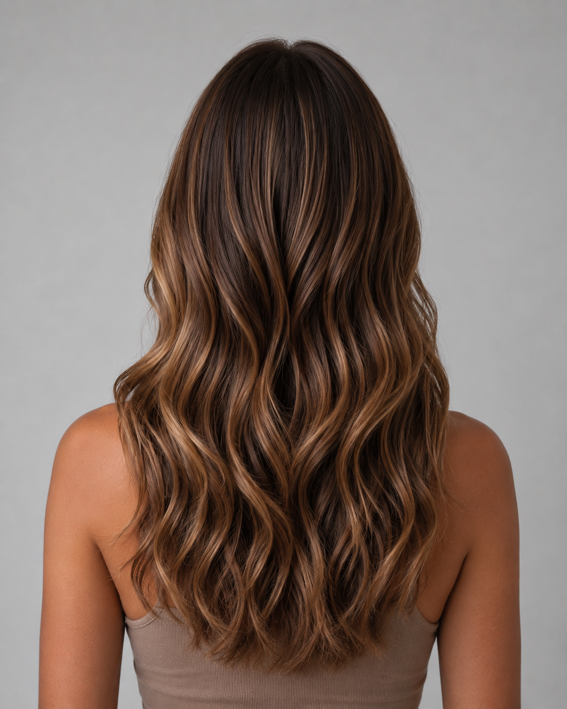 Leah – Luxury Brunette Balayage Full Lace Human Hair Wig | 24”