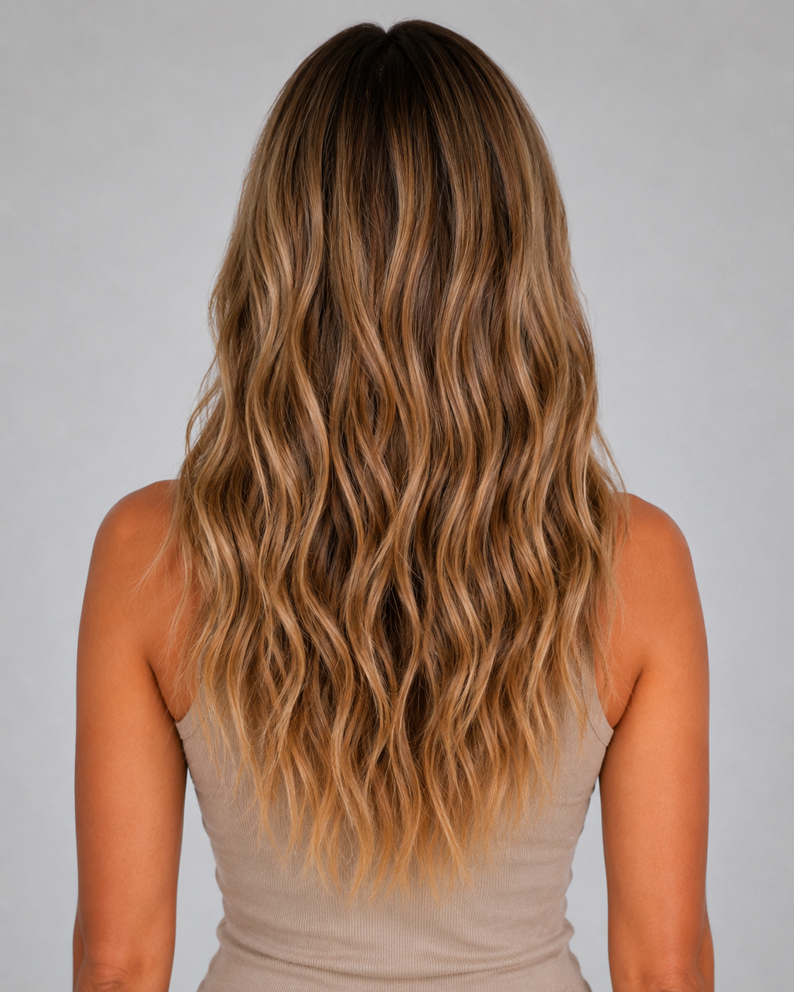 Solea –  Beach Wave Wig | Bronde Balayage | Soft Rooted Blonde 21” 