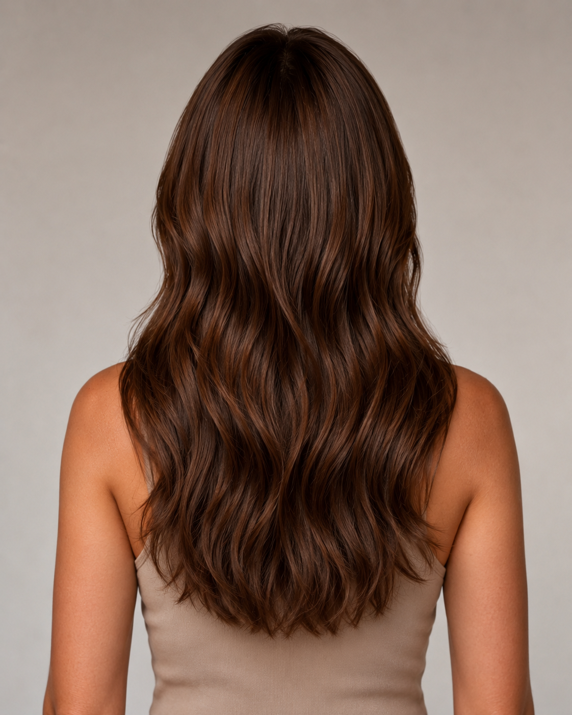 Mila – Full Lace Top Wig | Chestnut Brown Human Hair | 24”