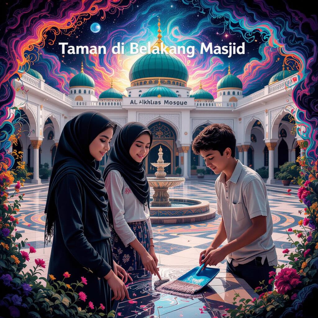 Taman di Belakang Masjid