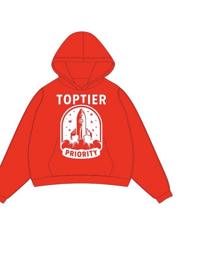 Red & White Hoodie
