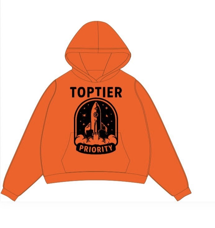 Orange & Black Hoodie