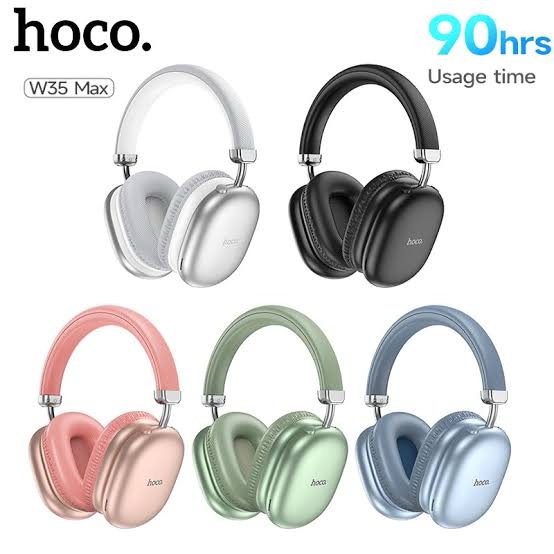 🎧 Casque Sans Fil Hoco W35 Max – Son Puissant, Confort Absolu et 90h d’Autonomie