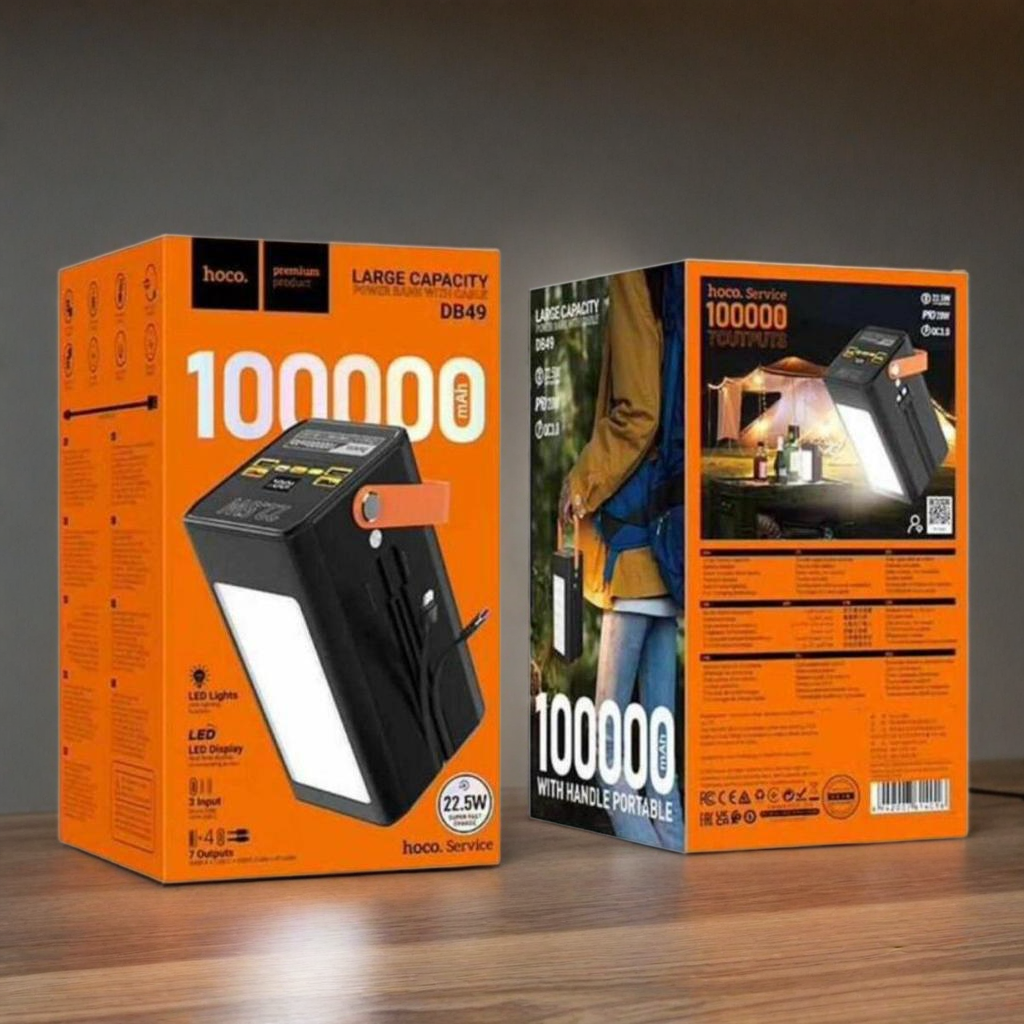 Batterie externe portable Hoco 100000mAh