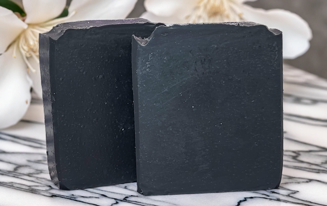 Shea Butter Charcoal Soap w/Tea Tree, Rosemary Soap