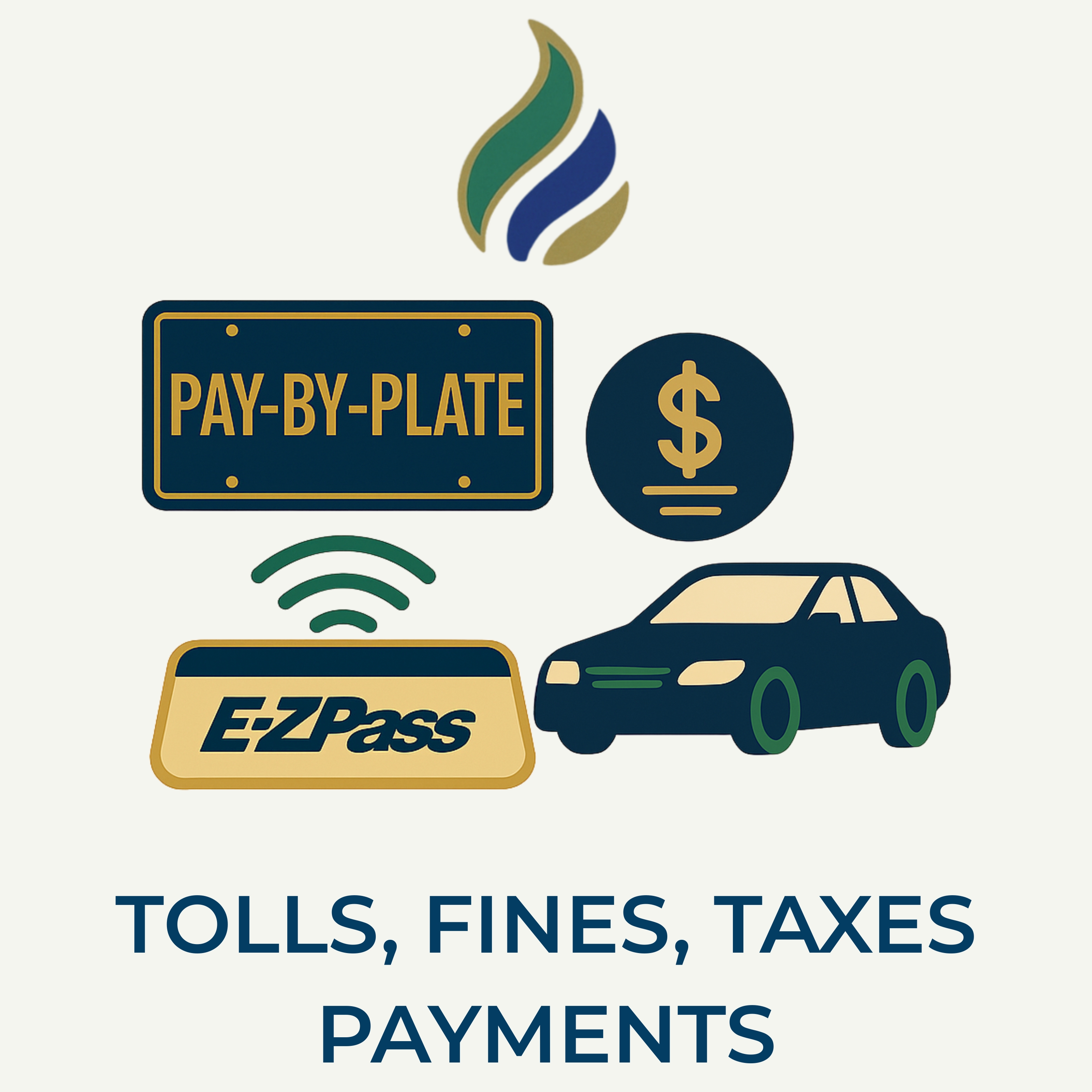 Tolls, fines, taxes payments service