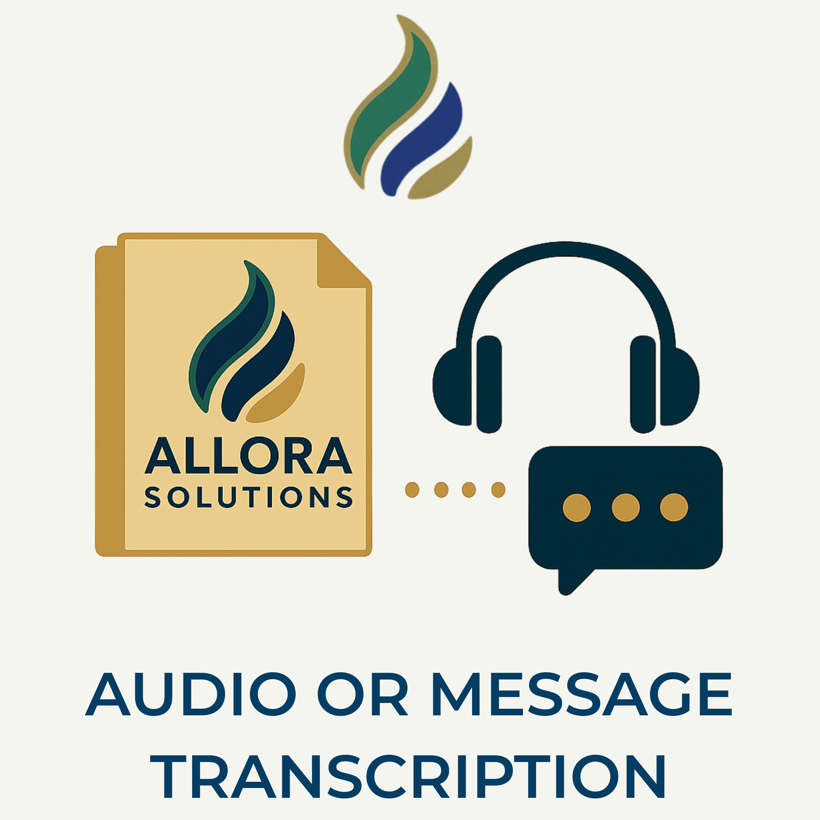 Audio or message transcription