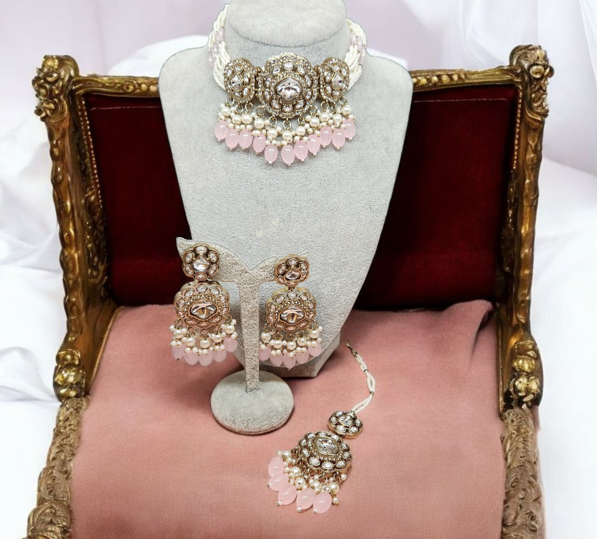 Baby Pink Choker Set
