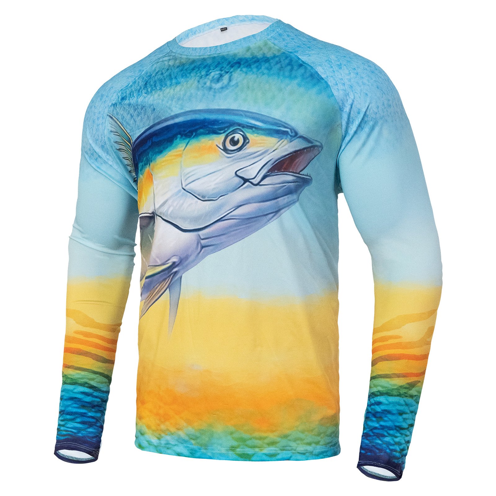Tuna Men's Fishing Tee Long Sleeves - UPF 50 Dri-Fit