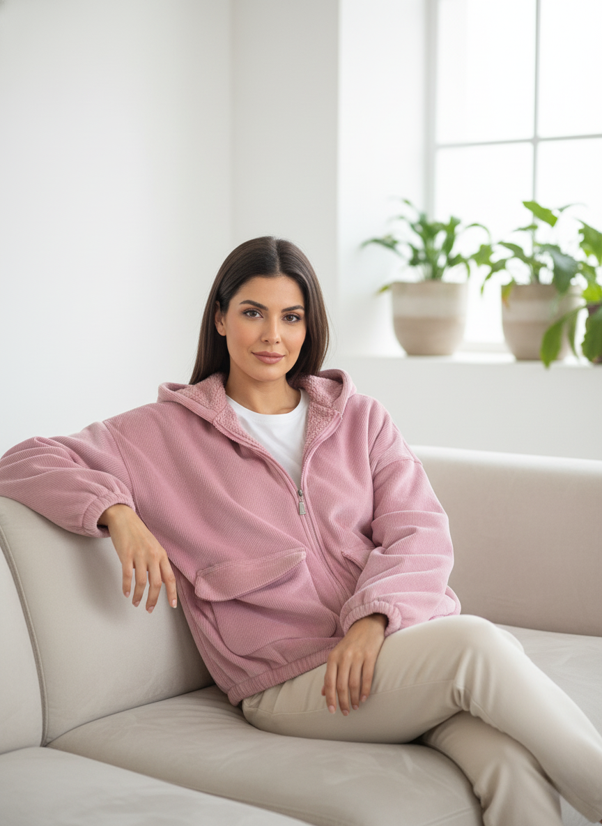 هودي بسحّاب أمامي