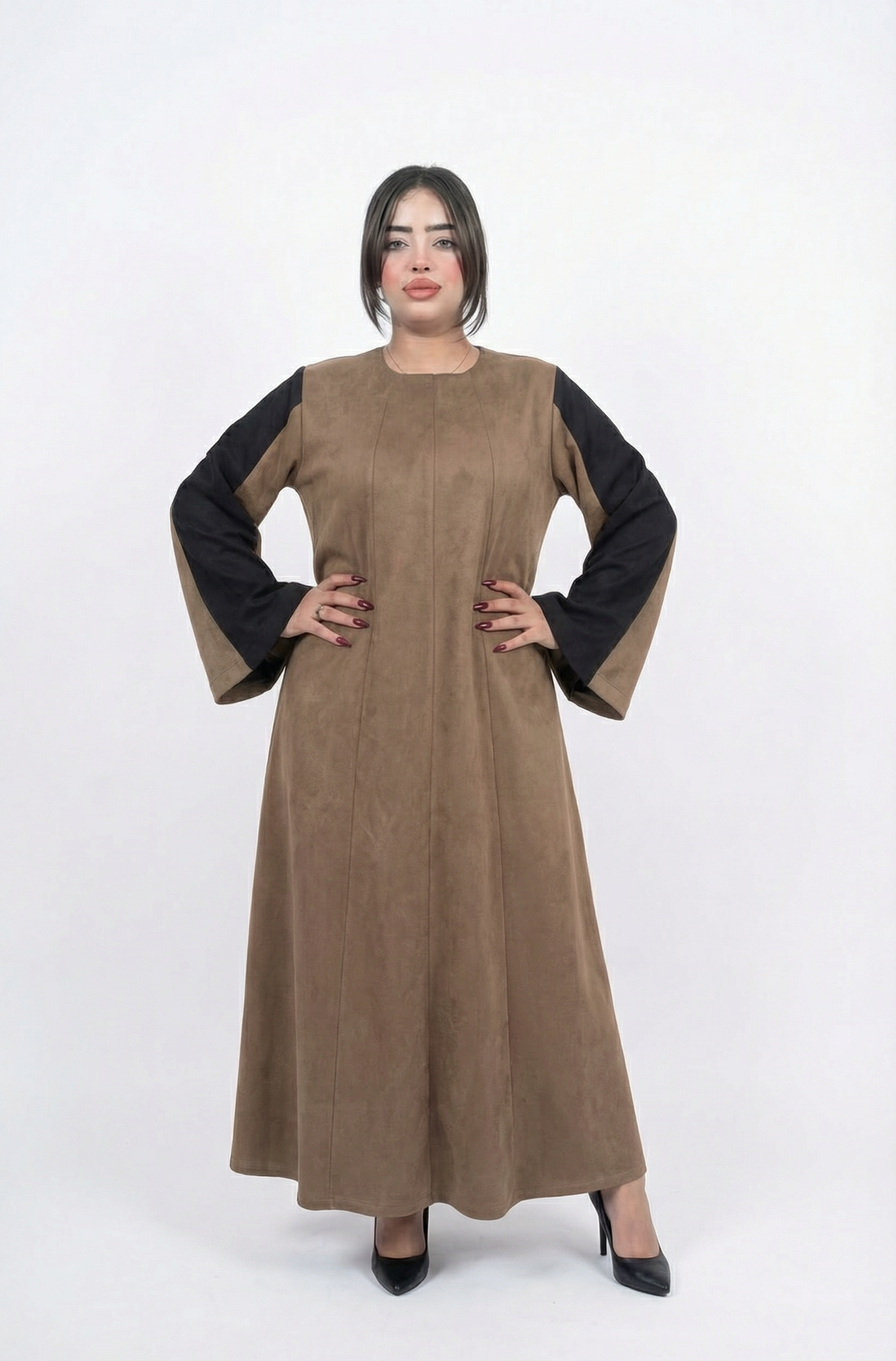 عبايا قماش شامواه 