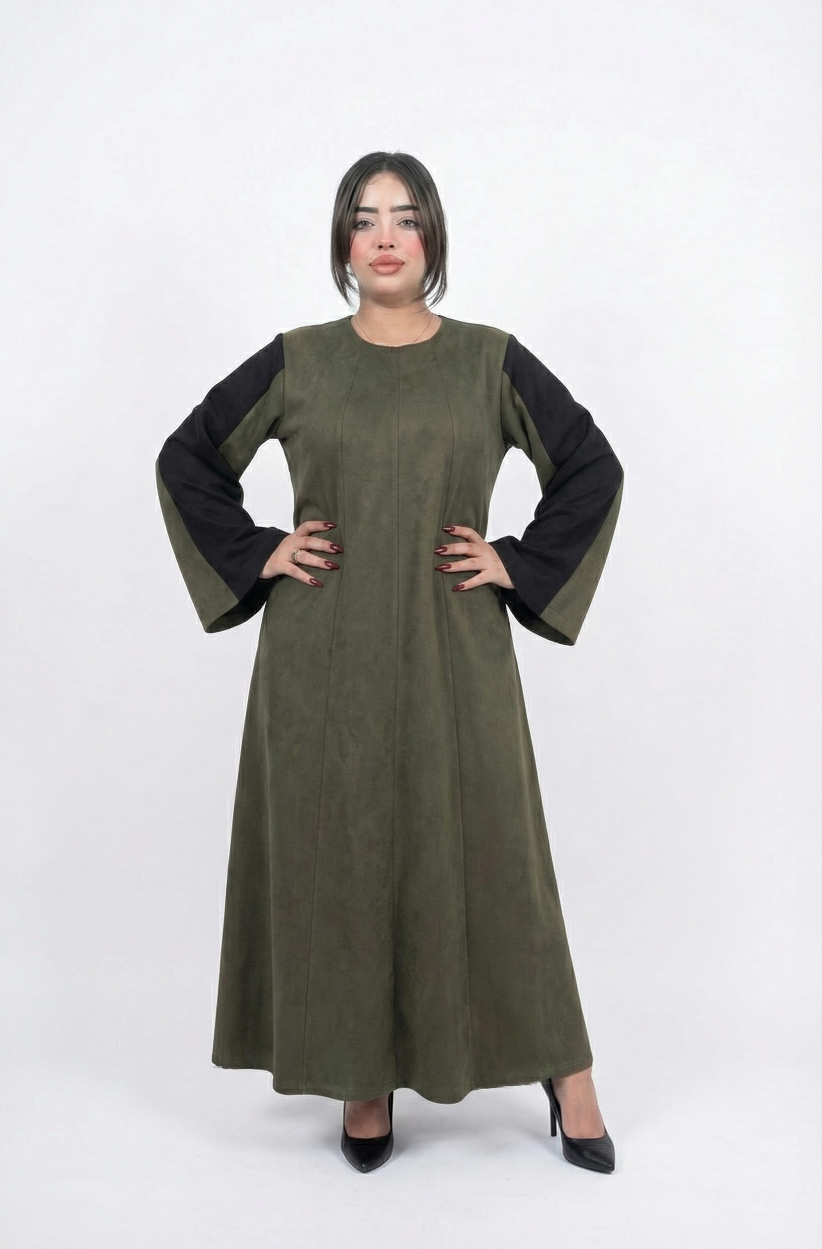 عبايا قماش شامواه 