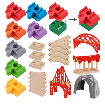 Wooden Train Track Expansion Set